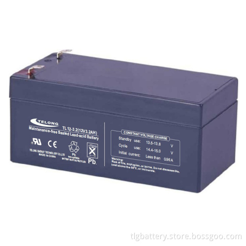 VRLA or SLA 12V3.2ah Battery for UPS and Solar System and Security System Lead Acid Battery